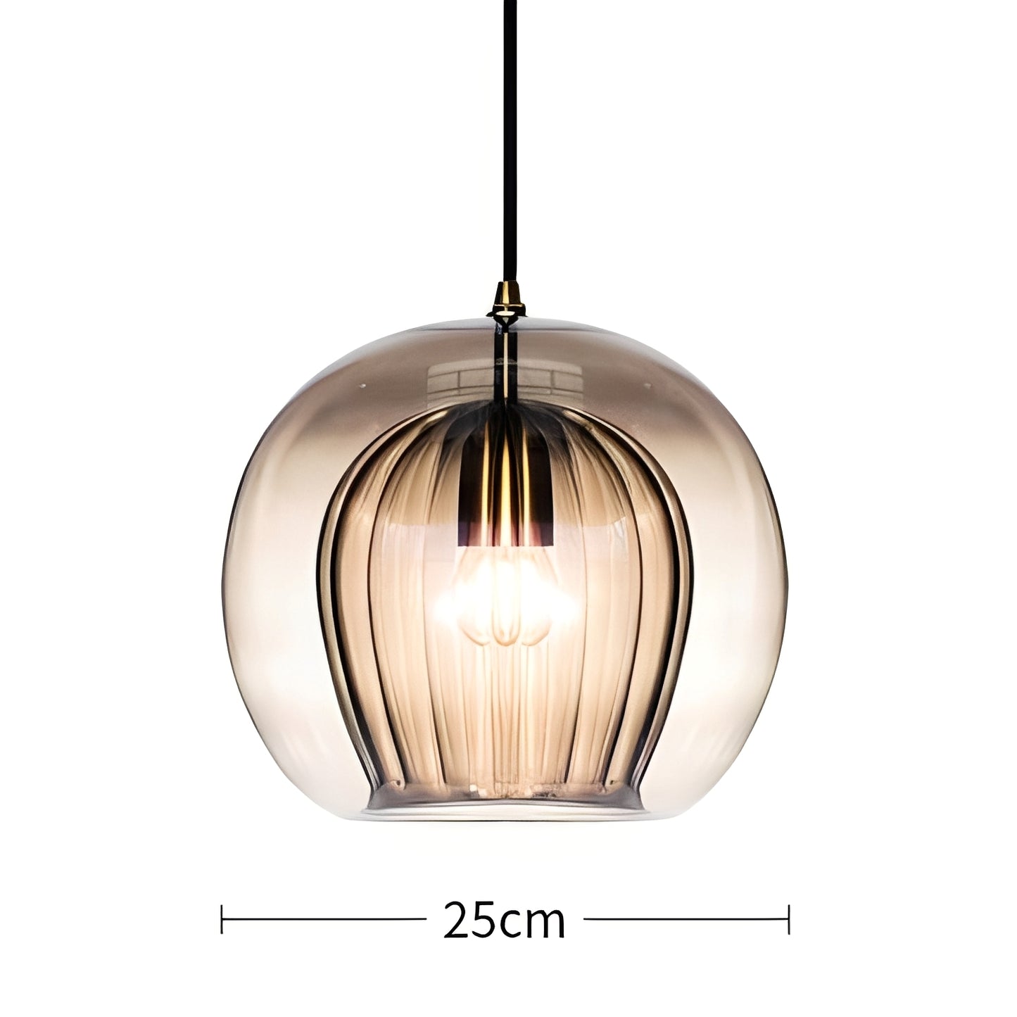 Mira – Schlichte Glas-Pendelleuchte