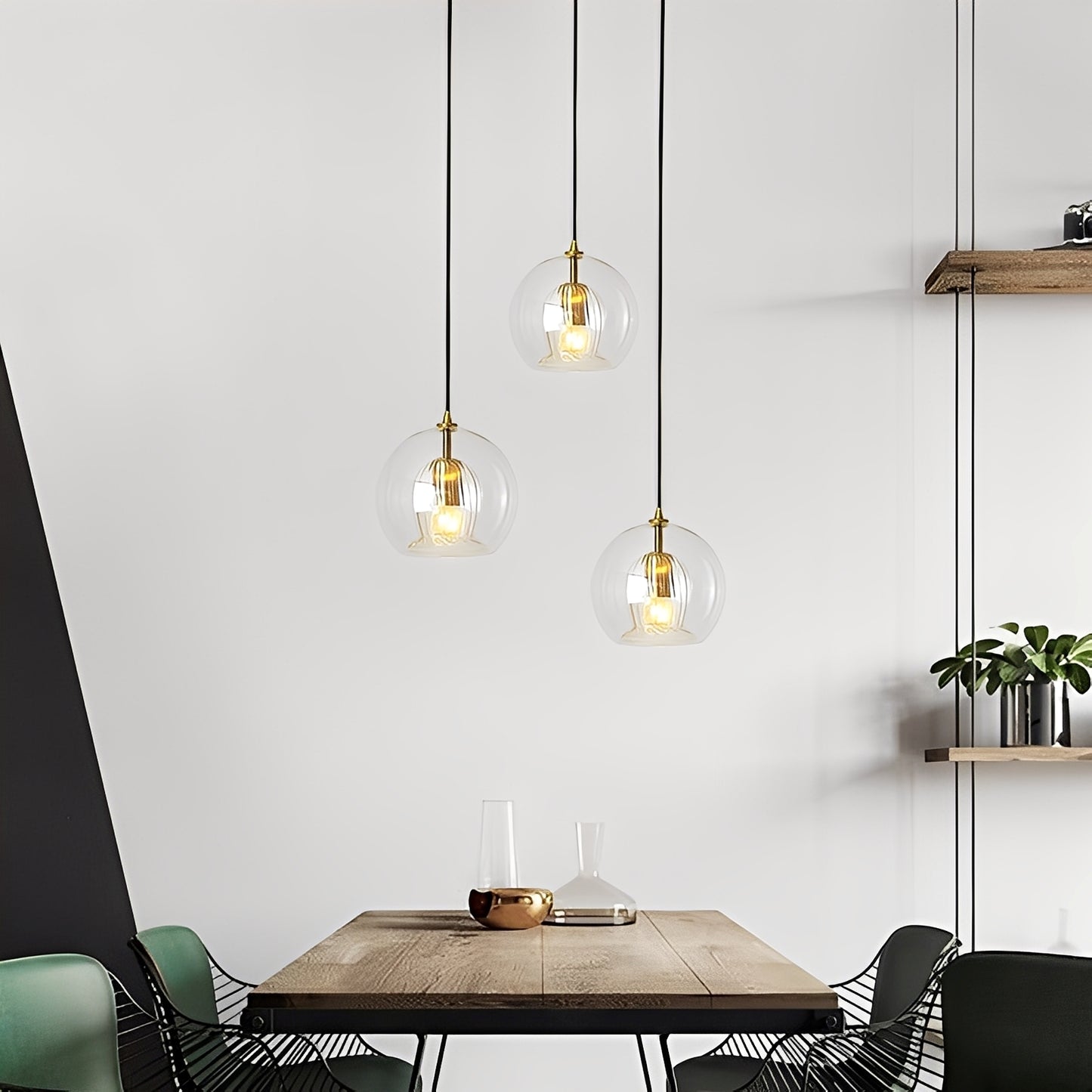 Mira – Schlichte Glas-Pendelleuchte