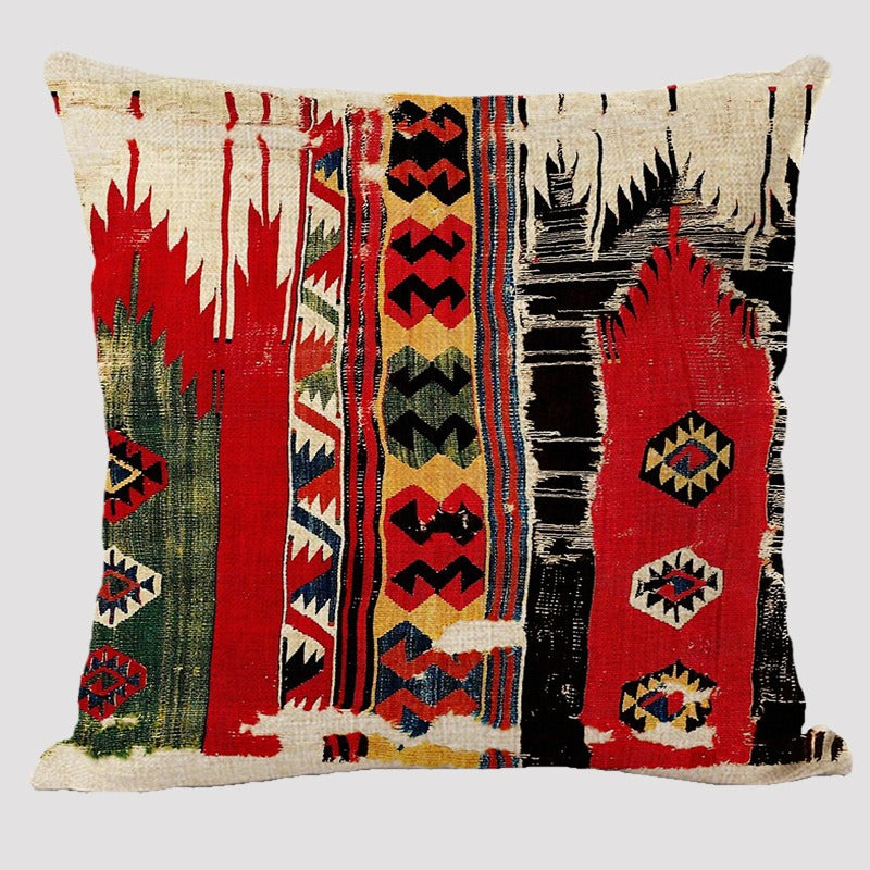 Yara – Boho Kissen mit geometrischem Muster