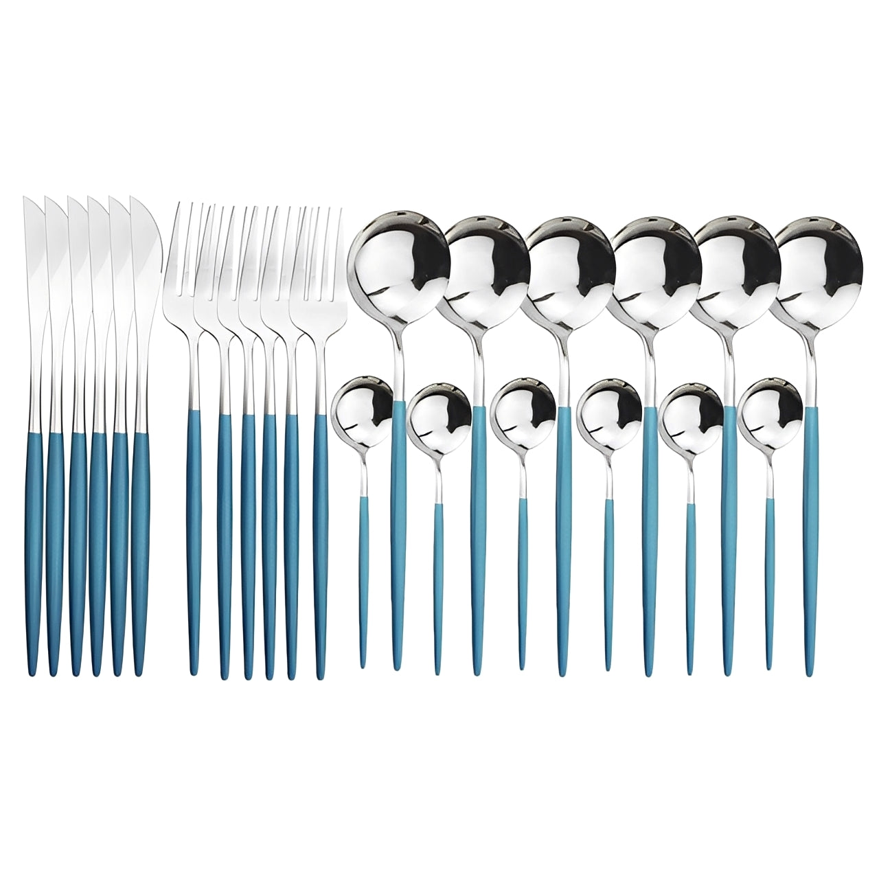 Stellan – 24-teiliges Edelstahl-Besteckset mit Hochglanz-Finish