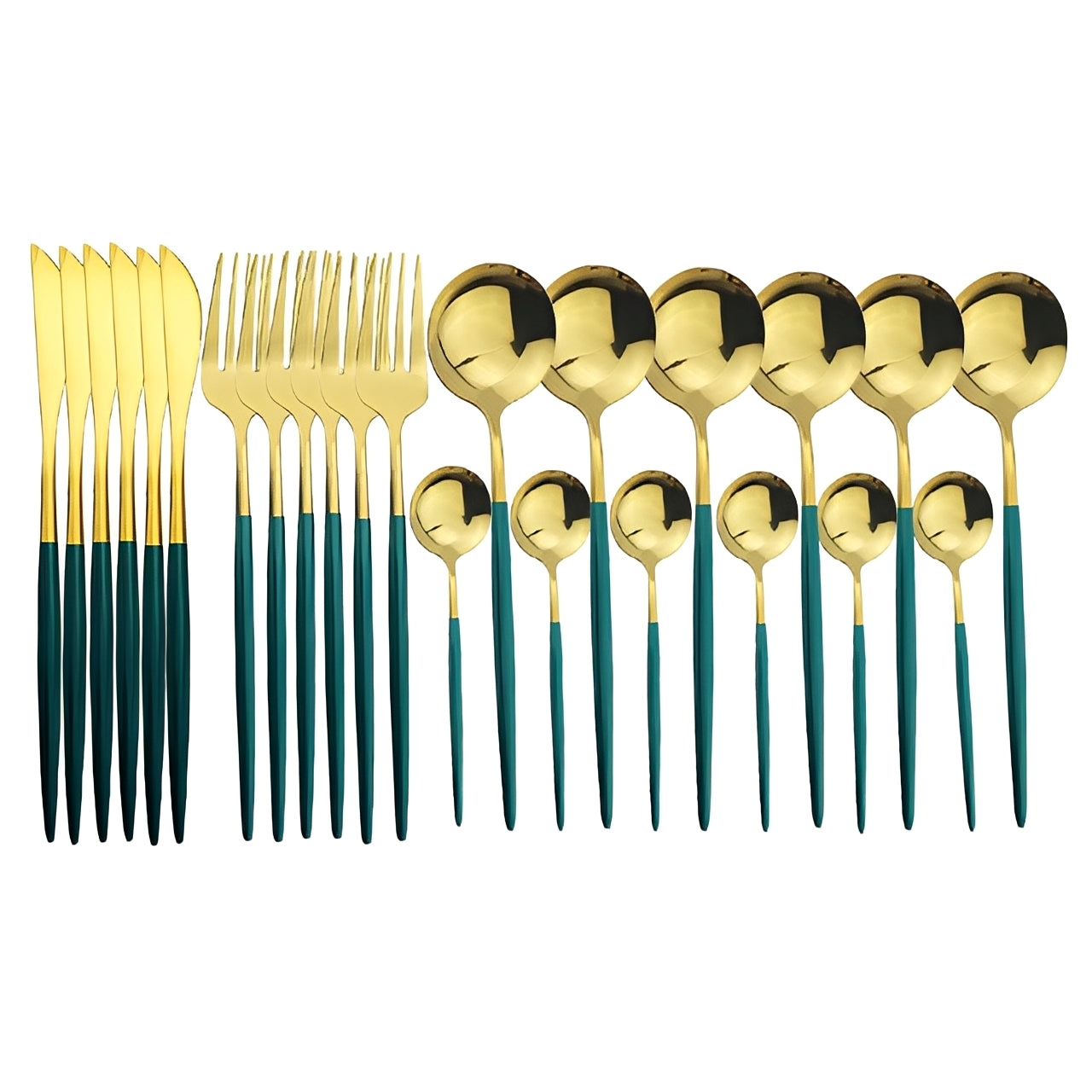 Stellan – 24-teiliges Edelstahl-Besteckset mit Hochglanz-Finish