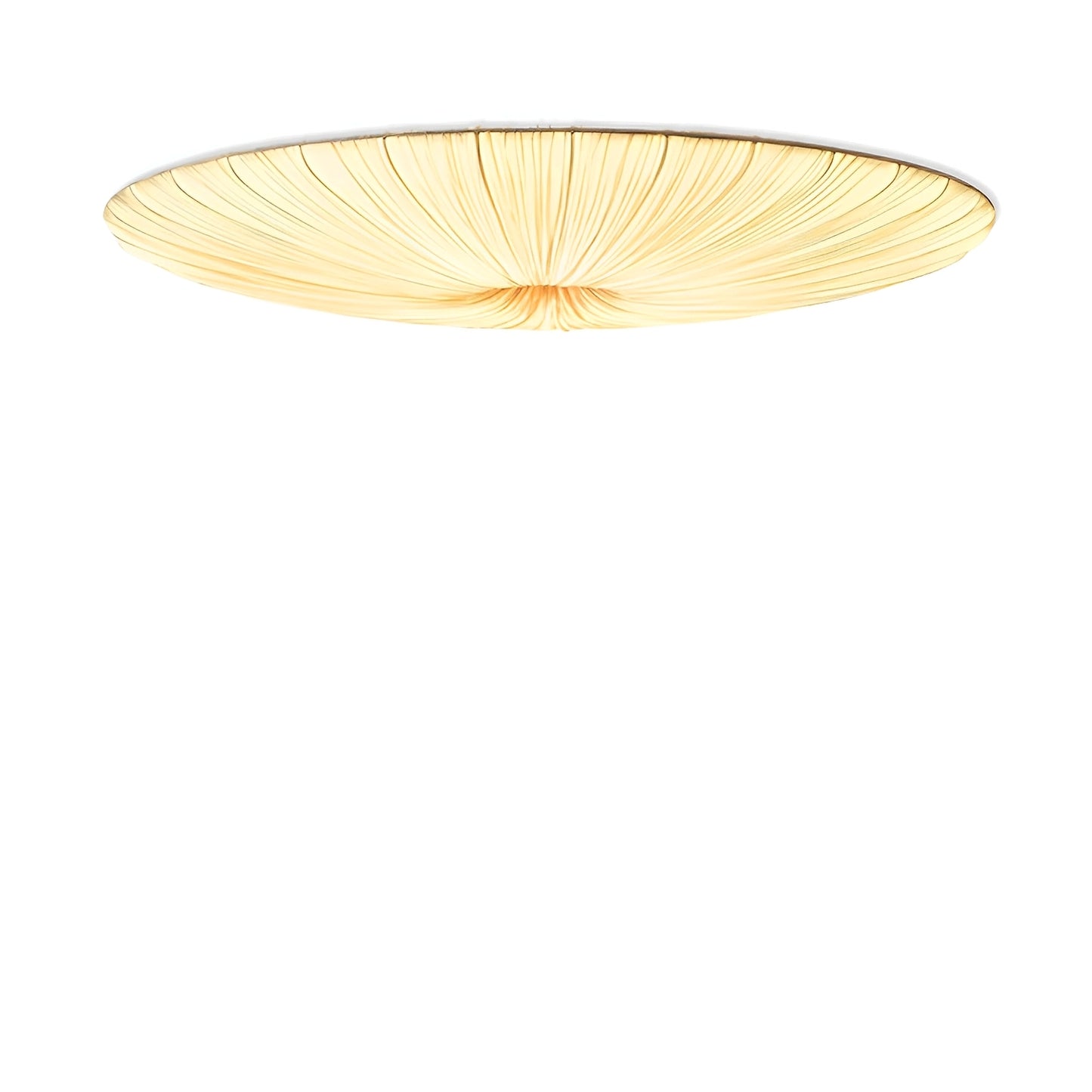 Aiko – Japanischer Stoff-Kronleuchter in Beige