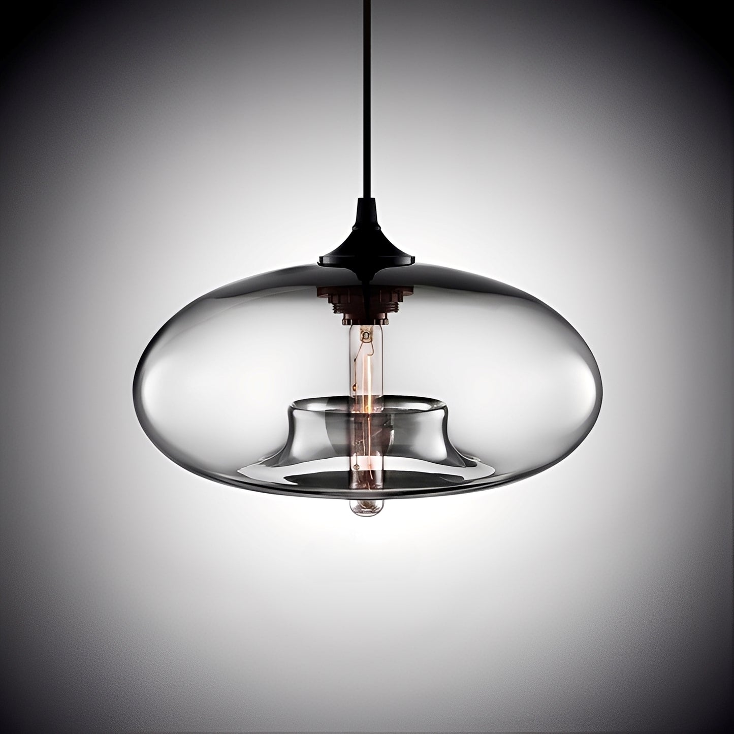 Elias – Nordische Glas-Pendelleuchte im Loft-Stil
