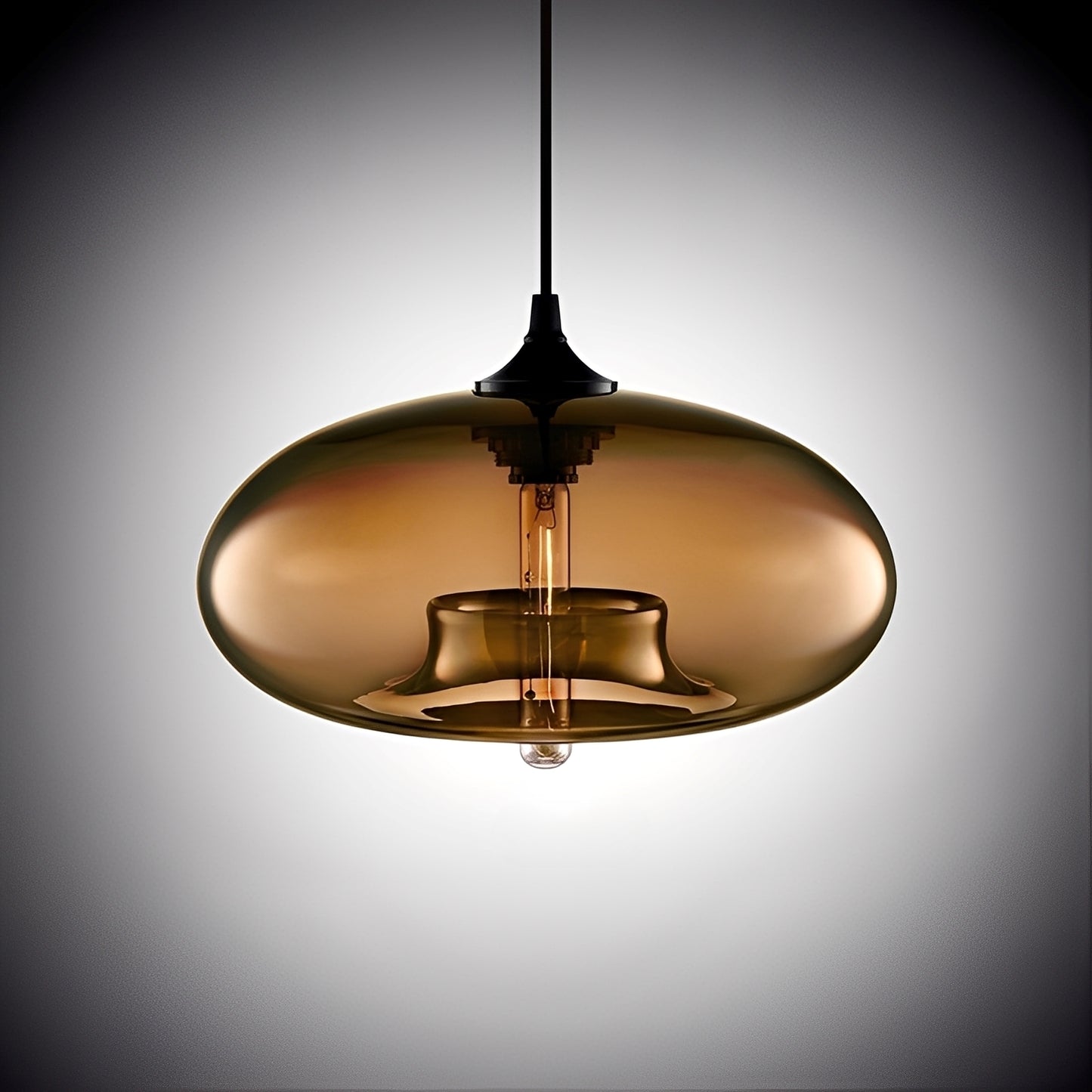 Elias – Nordische Glas-Pendelleuchte im Loft-Stil