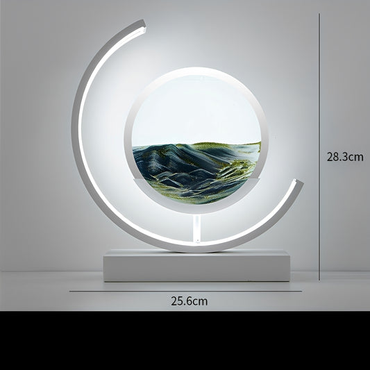 Meilin – Chinesische Glas-Tischlampe im Sanduhr-Design