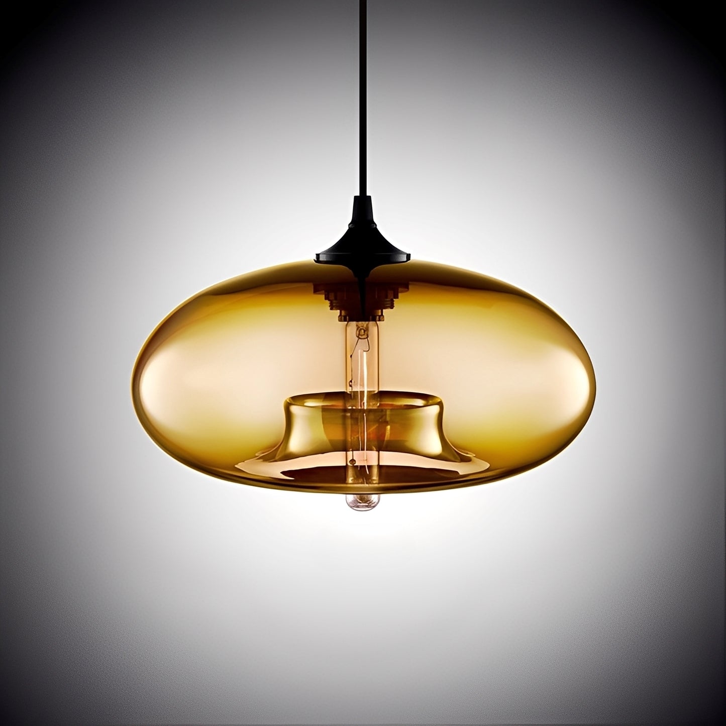 Elias – Nordische Glas-Pendelleuchte im Loft-Stil