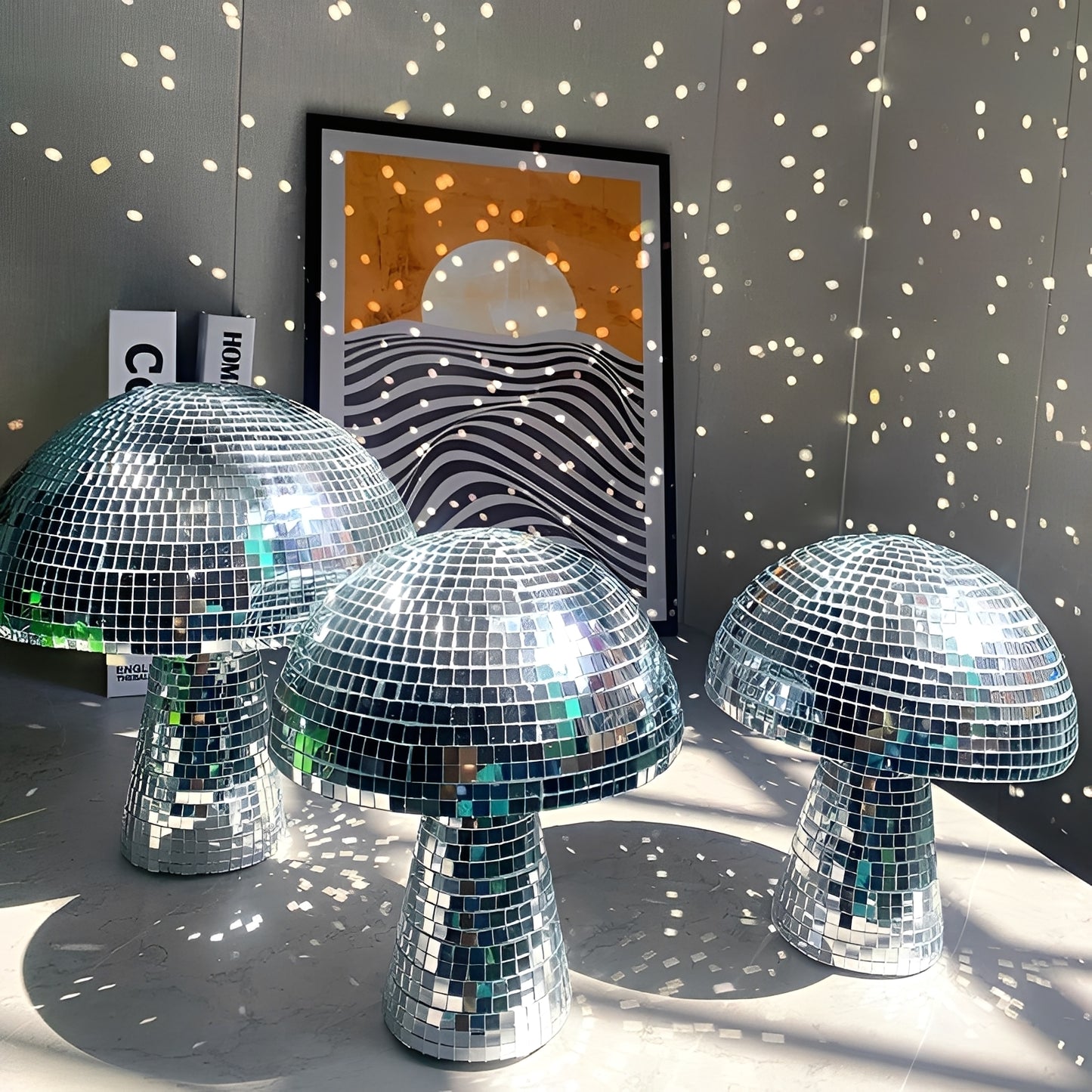 MiraMush – Handgefertigte Pilzlampe aus Spiegelglas
