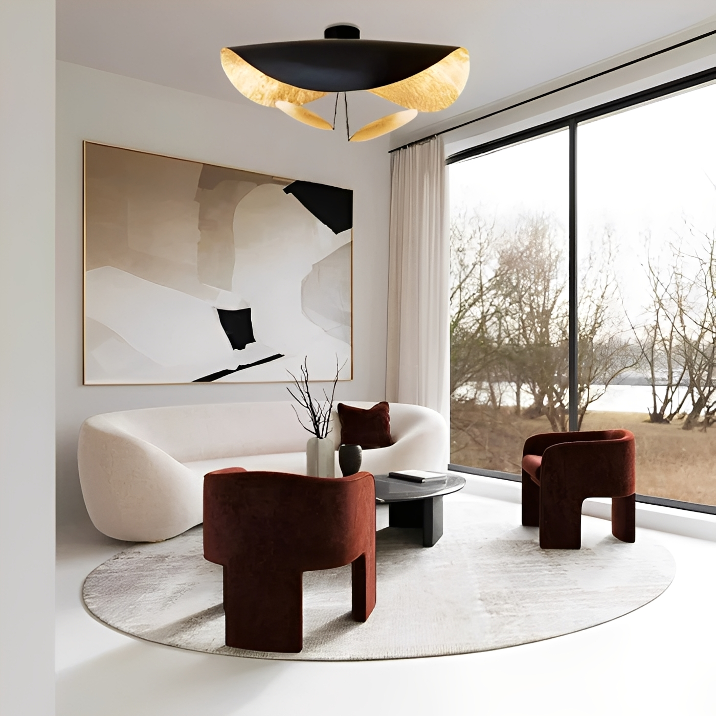 Vega – Postmoderne UFO-Pendelleuchte im Nordic-Stil