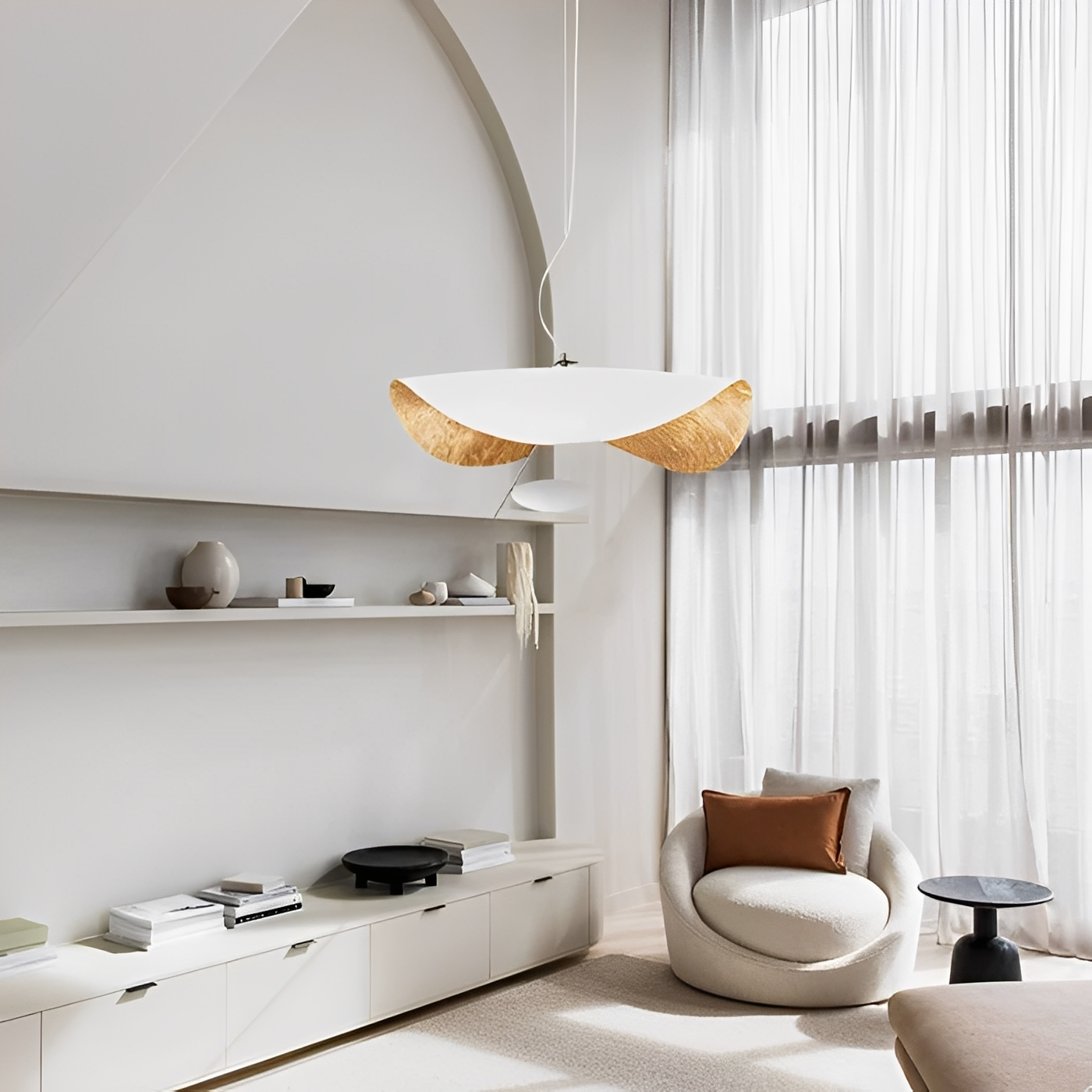Vega – Postmoderne UFO-Pendelleuchte im Nordic-Stil