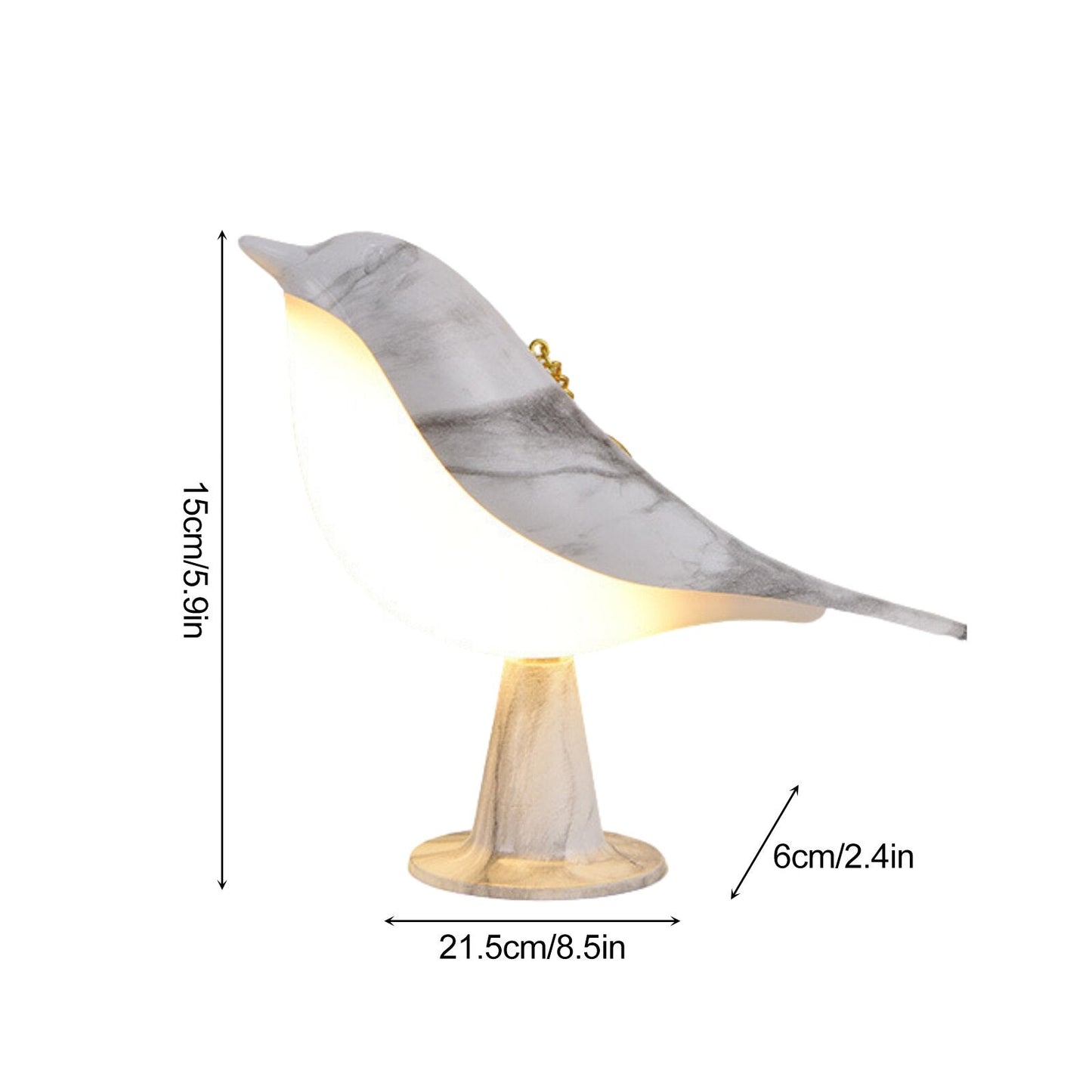 LunaBird – Verträumte Tischlampe in Vogeloptik für Kinderzimmer