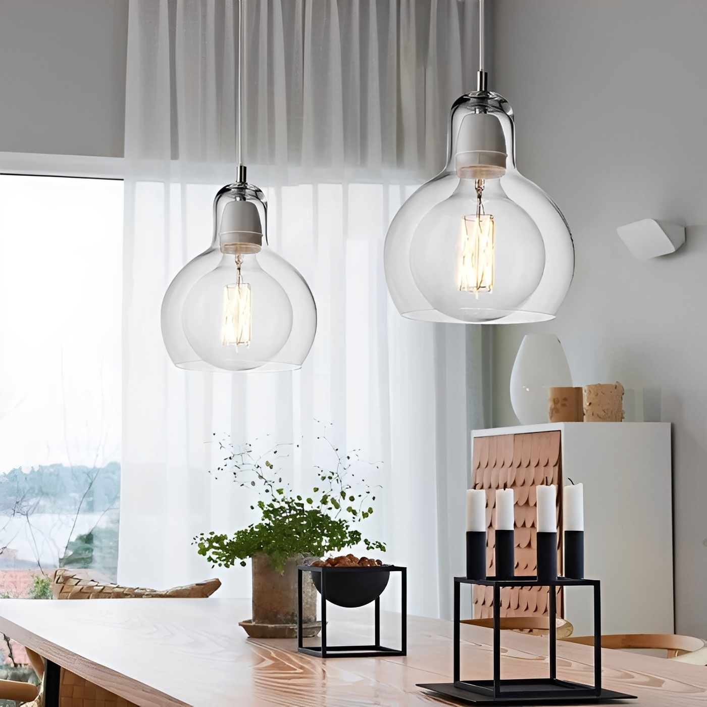 Nora – Minimalistische Glas-Hängelampe