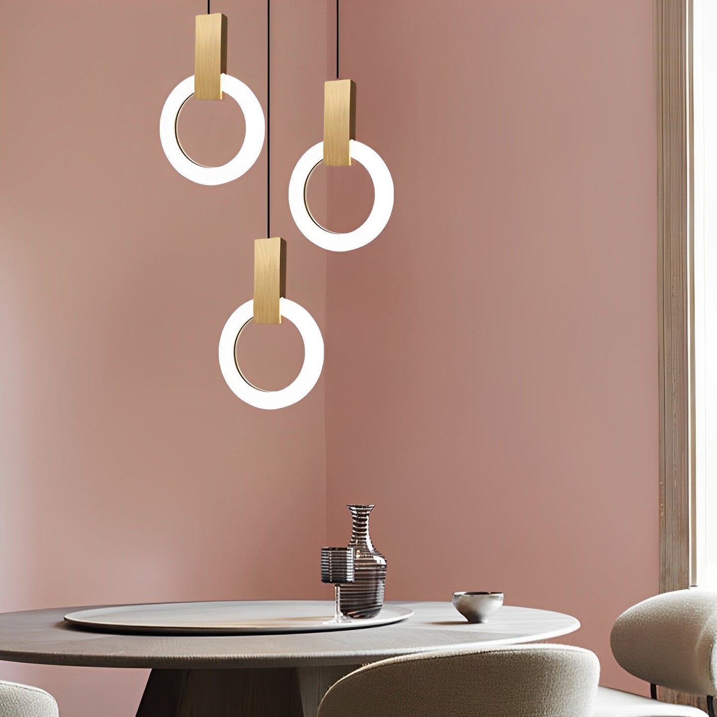 Nordra – LED-Pendelleuchte im nordischen Ringdesign für moderne Wohnräume