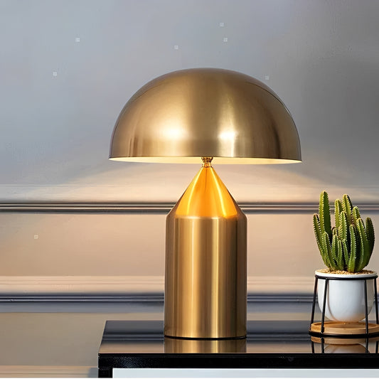 Keiko – Elegante Metall-Tischlampe in Pilzform