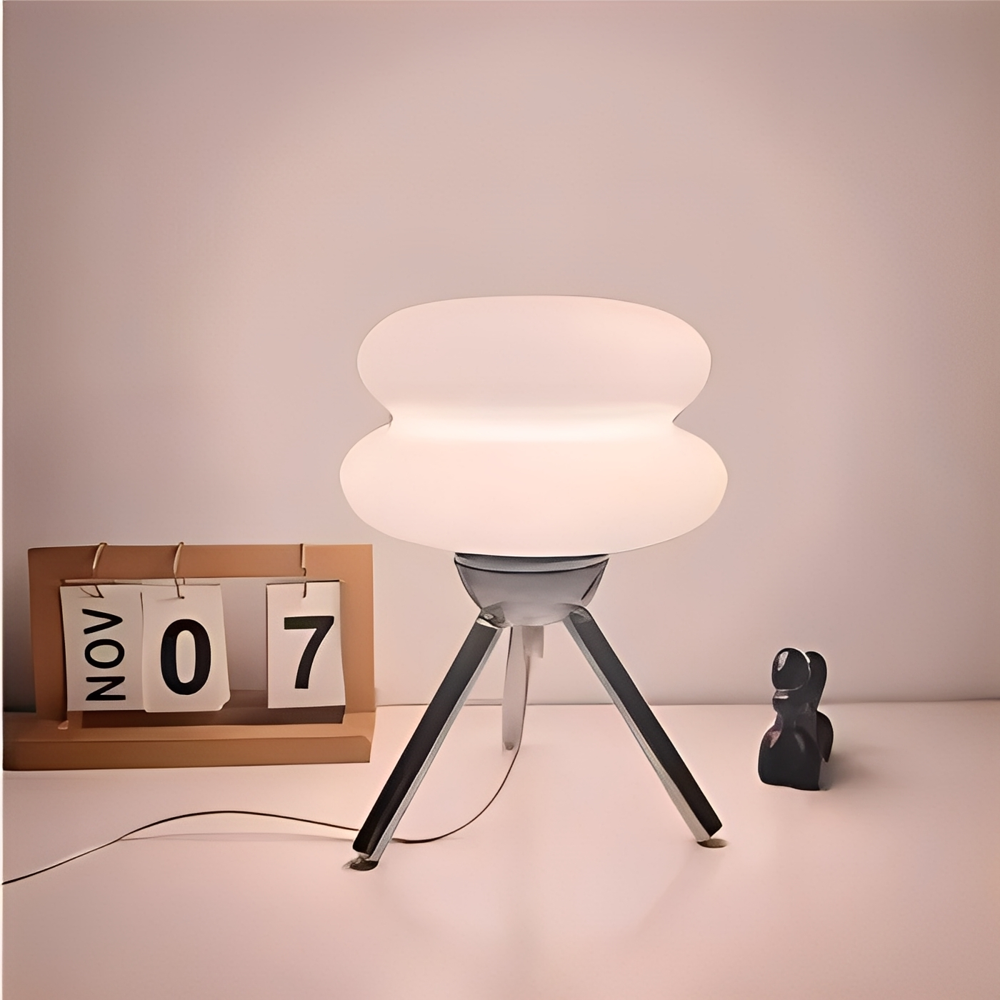 Yaren – Glas Tischlampe im Burger-Design