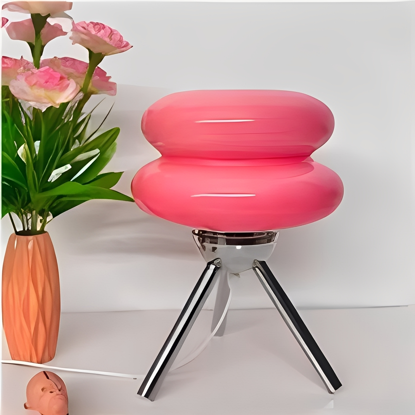 Yaren – Glas Tischlampe im Burger-Design
