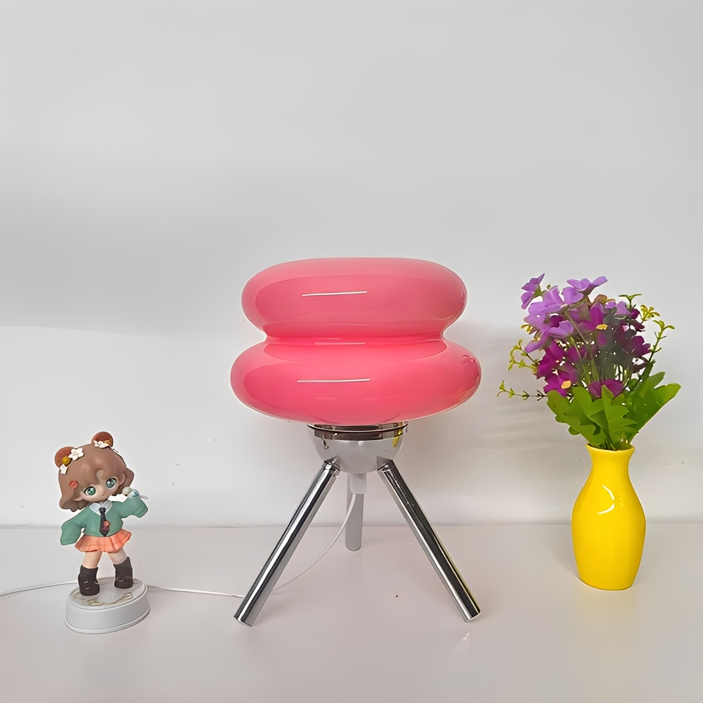 Yaren – Glas Tischlampe im Burger-Design