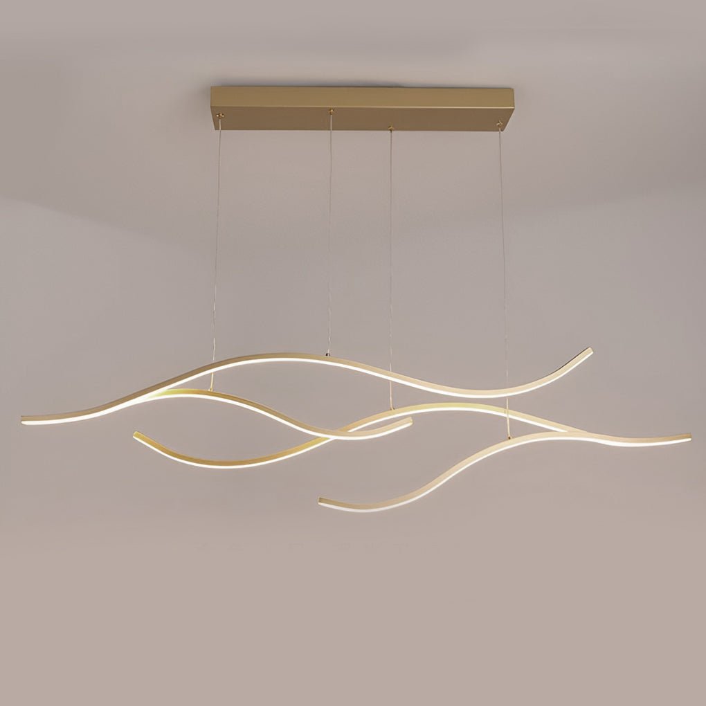 Thena – Wellenförmige LED-Pendelleuchte