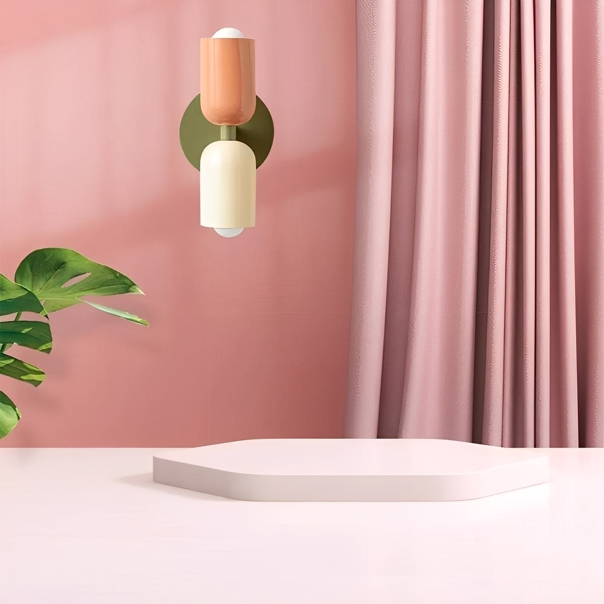 Eloise – Moderne Doppelkopf-Wandleuchte