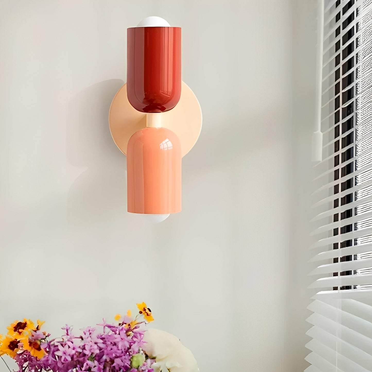 Eloise – Moderne Doppelkopf-Wandleuchte