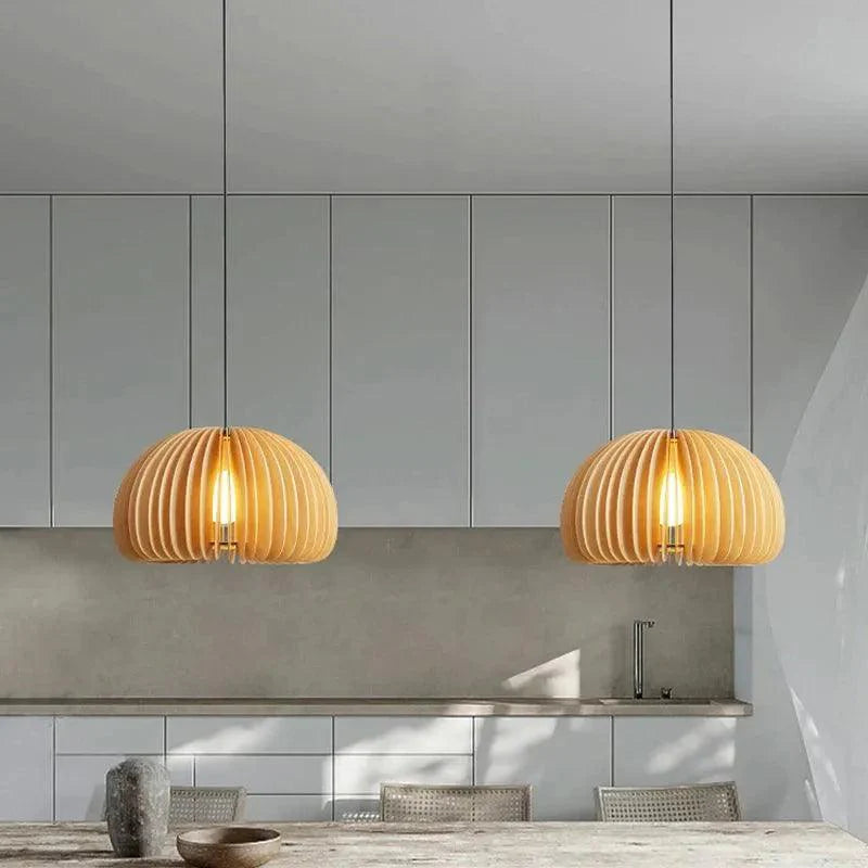 Itsuki – Japanischer Holz-Kronleuchter im Zen-Stil