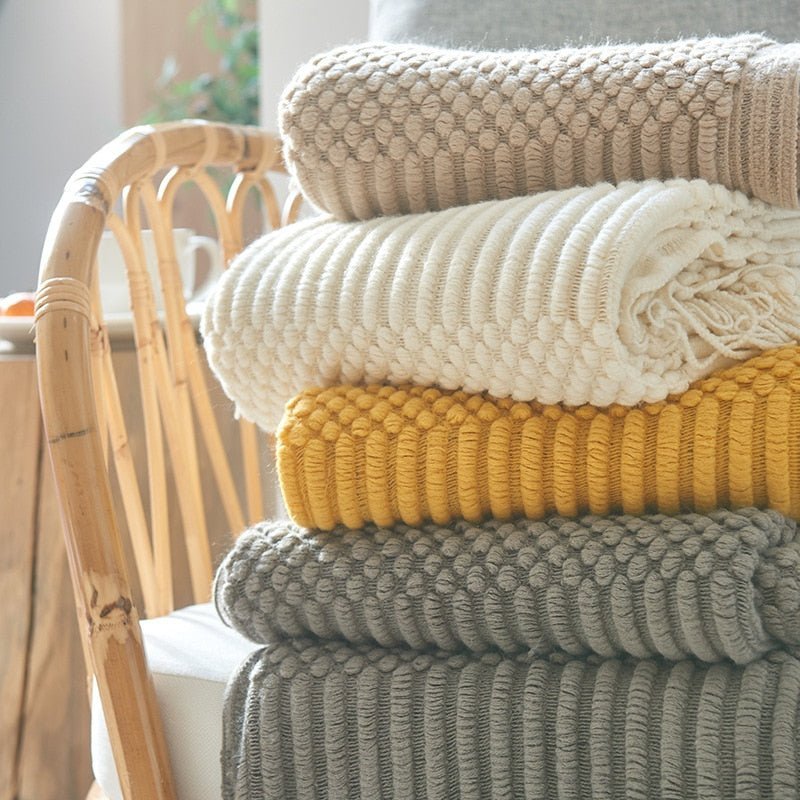 Uela – Sofadecke aus Korallenfleece im Uni-Design