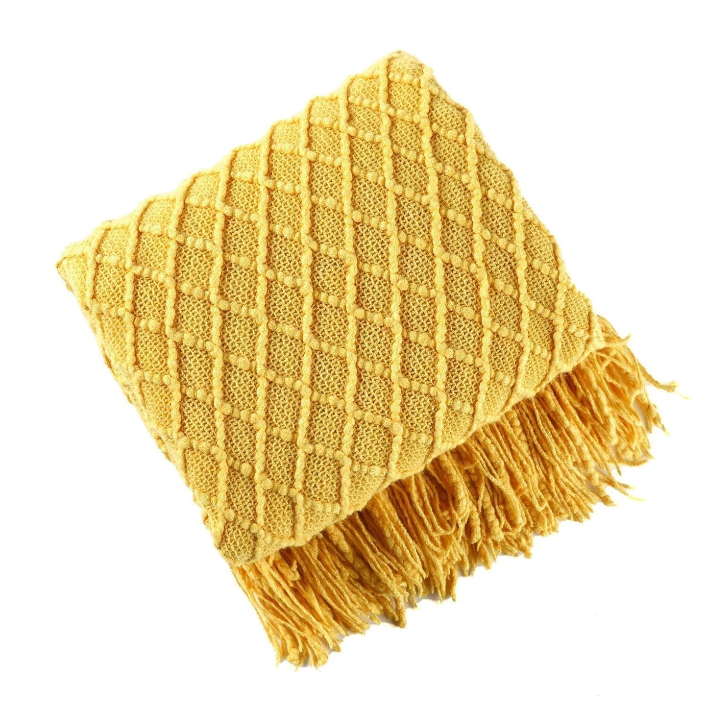 Uela – Sofadecke aus Korallenfleece im Uni-Design