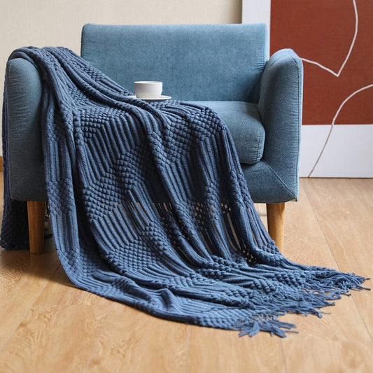 Uela – Sofadecke aus Korallenfleece im Uni-Design