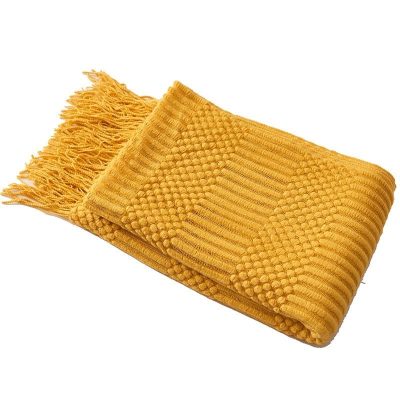 Uela – Sofadecke aus Korallenfleece im Uni-Design