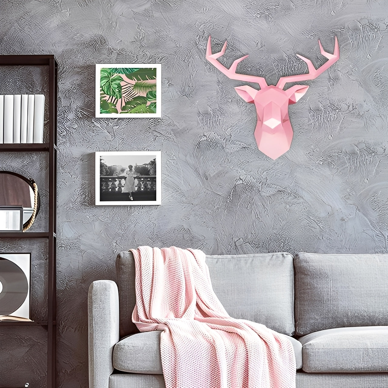 NordicAntler – Vintage Wanddekoration im Antilopenkopf-Design