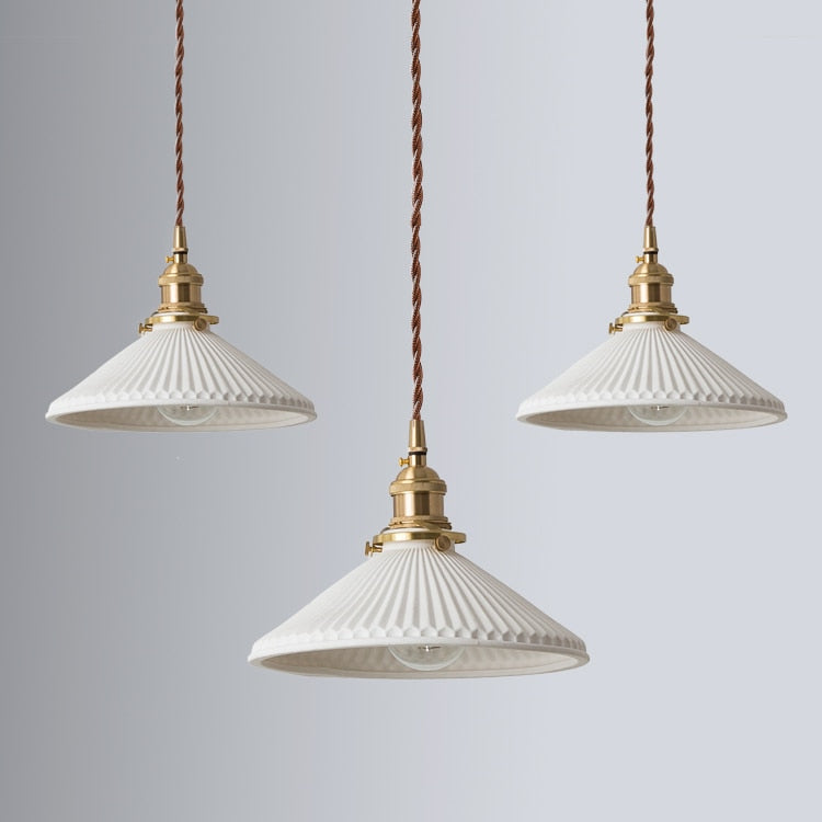 Keramiklampe im japanischen Stil