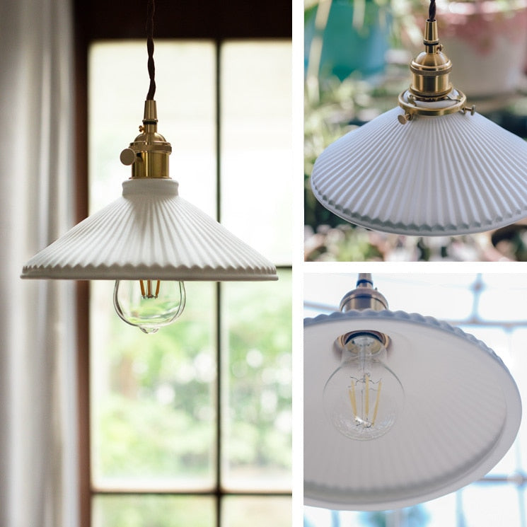 Keramiklampe im japanischen Stil