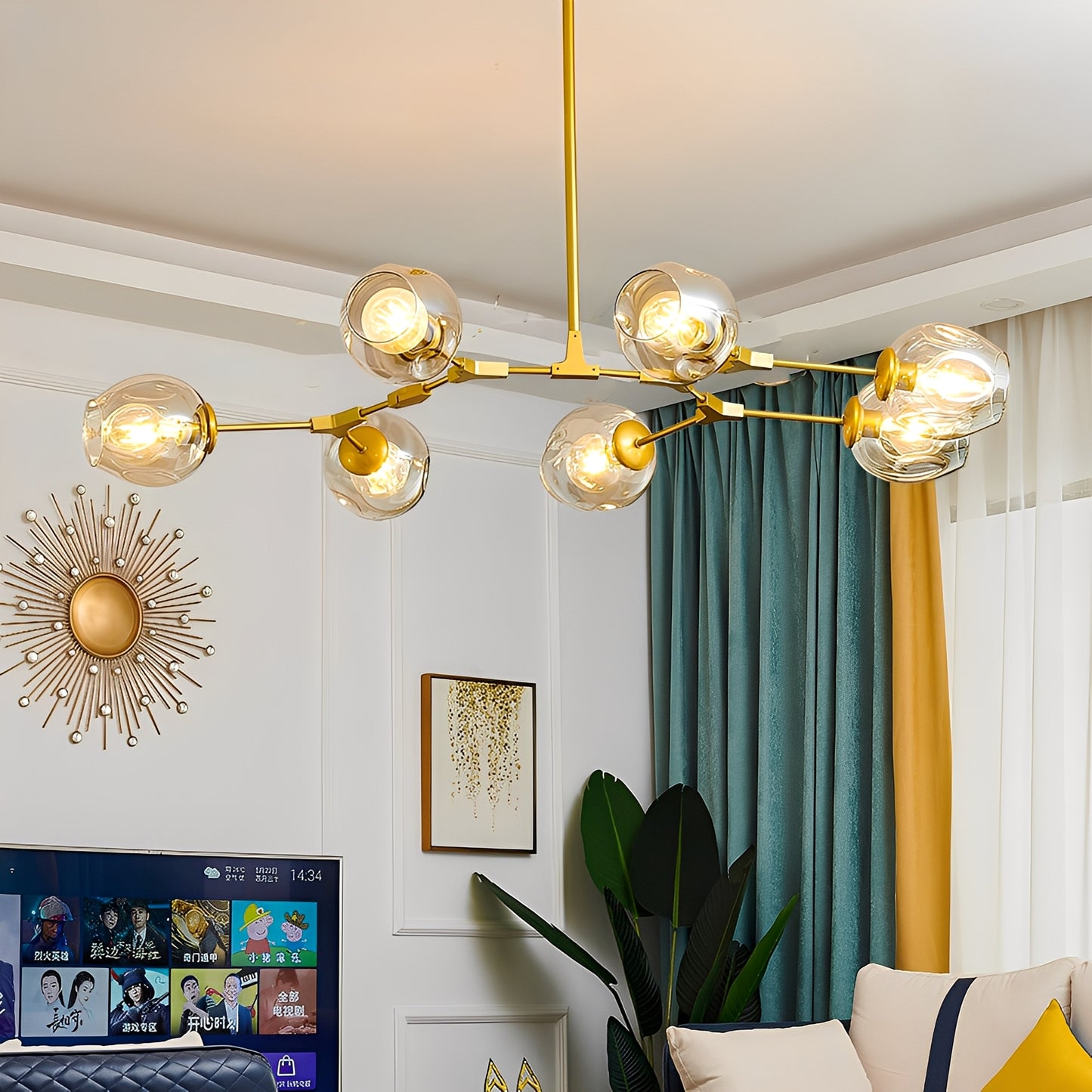 Leona – Nordische Deckenleuchte im Ast-Design