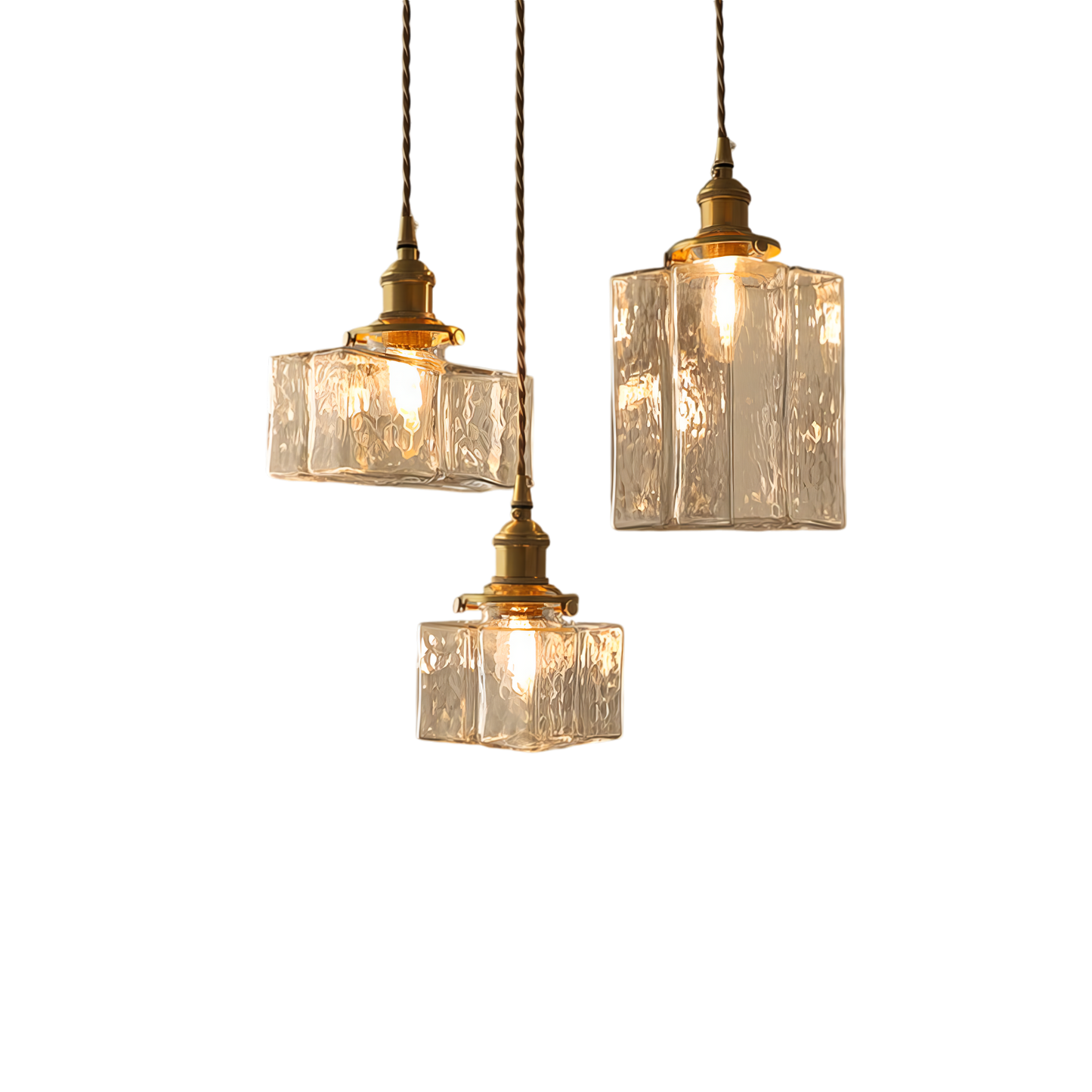 Farrah - Moderne Hängelampe aus Glas im Retro-Stil