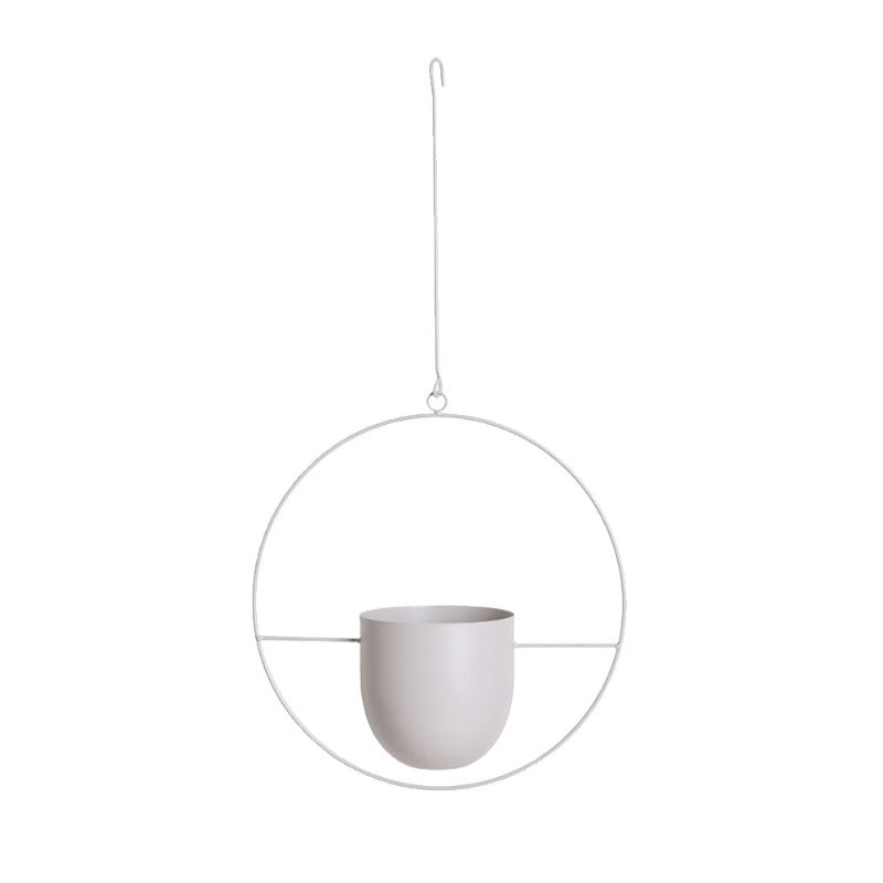 LeafLoop – Moderner Hänge-Pflanztopf aus Metall mit elegantem Touch