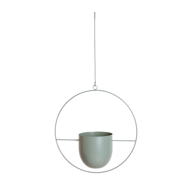 LeafLoop – Moderner Hänge-Pflanztopf aus Metall mit elegantem Touch
