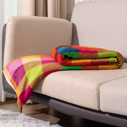 Nolan – Doppelseitige Sherpa-Decke aus Coral Fleece für stilvolle Wärme