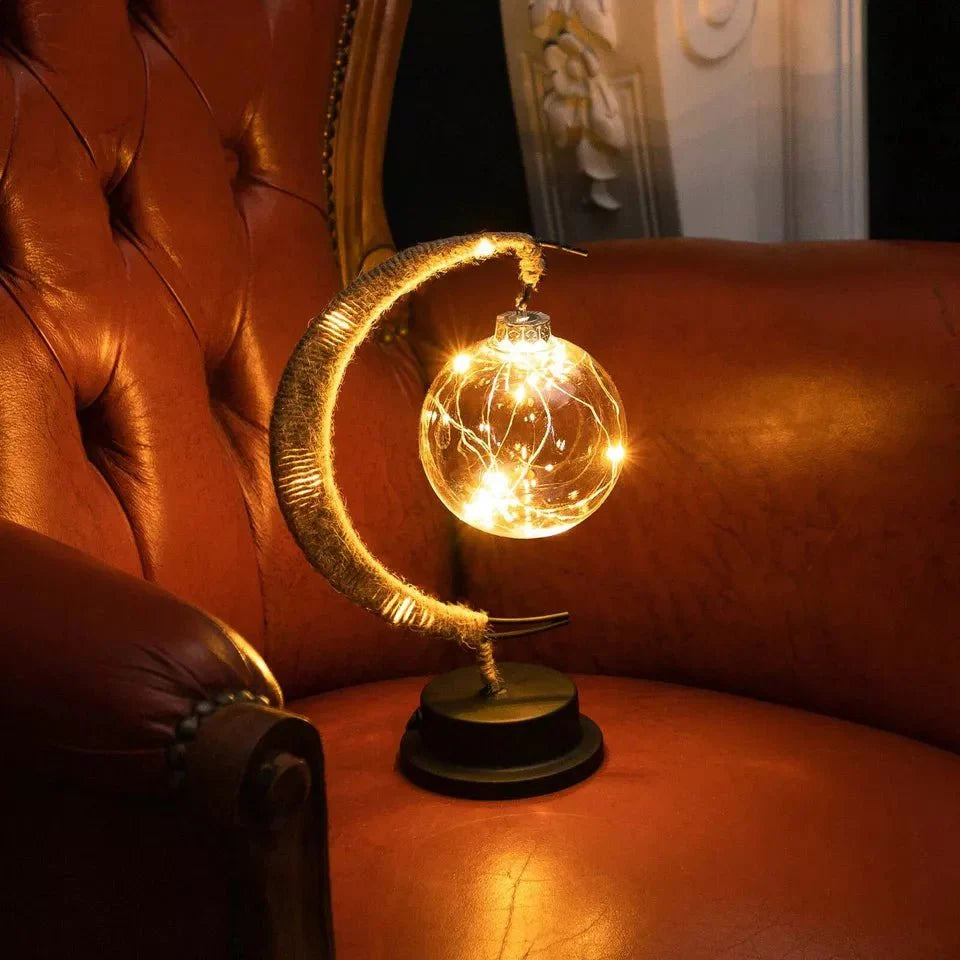 Lunaria – LED-Mondlampe mit Sternenlicht