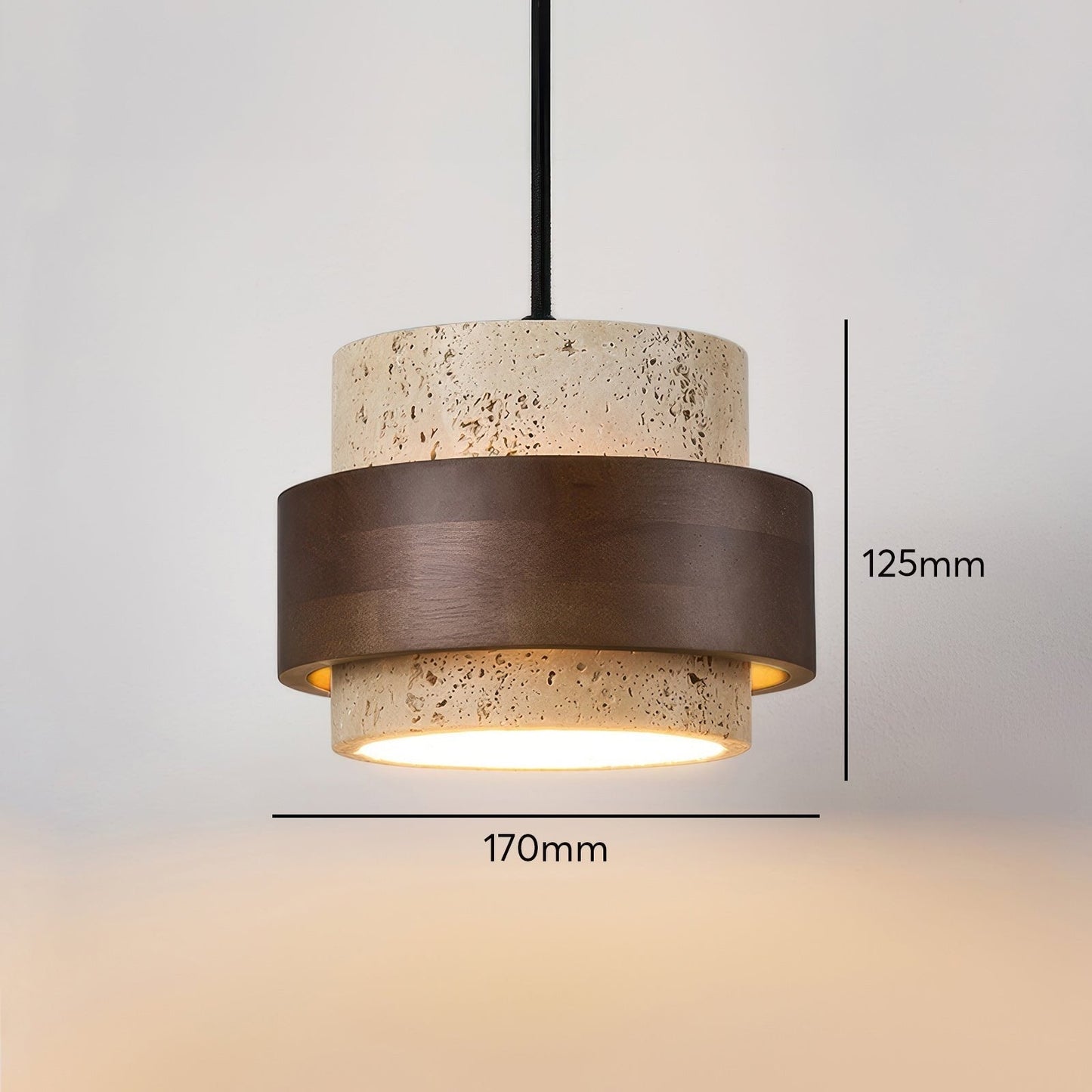Nakoa – Wabi-Sabi Deckenleuchte mit Retro-Steinen