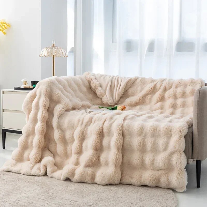 Nobi – Flauschige Bubble-Decke aus Flanell