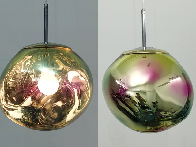 MoltenLight – Glas-Hängelampe mit fließendem Magma-Design