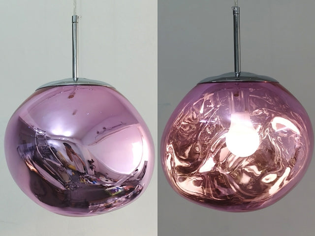 MoltenLight – Glas-Hängelampe mit fließendem Magma-Design