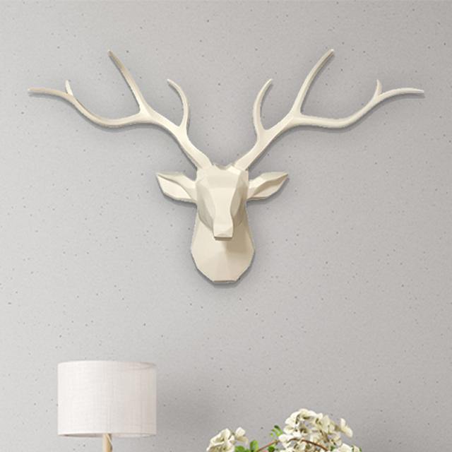 3D Löwenkopf-Wandhaken im modernen Safari-Stil