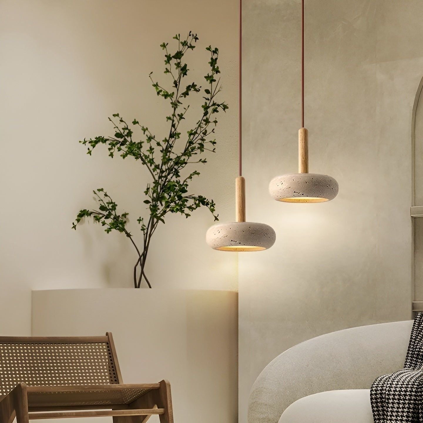 Kanso – Wabi-Sabi Deckenleuchte im japanischen Retro-Stil