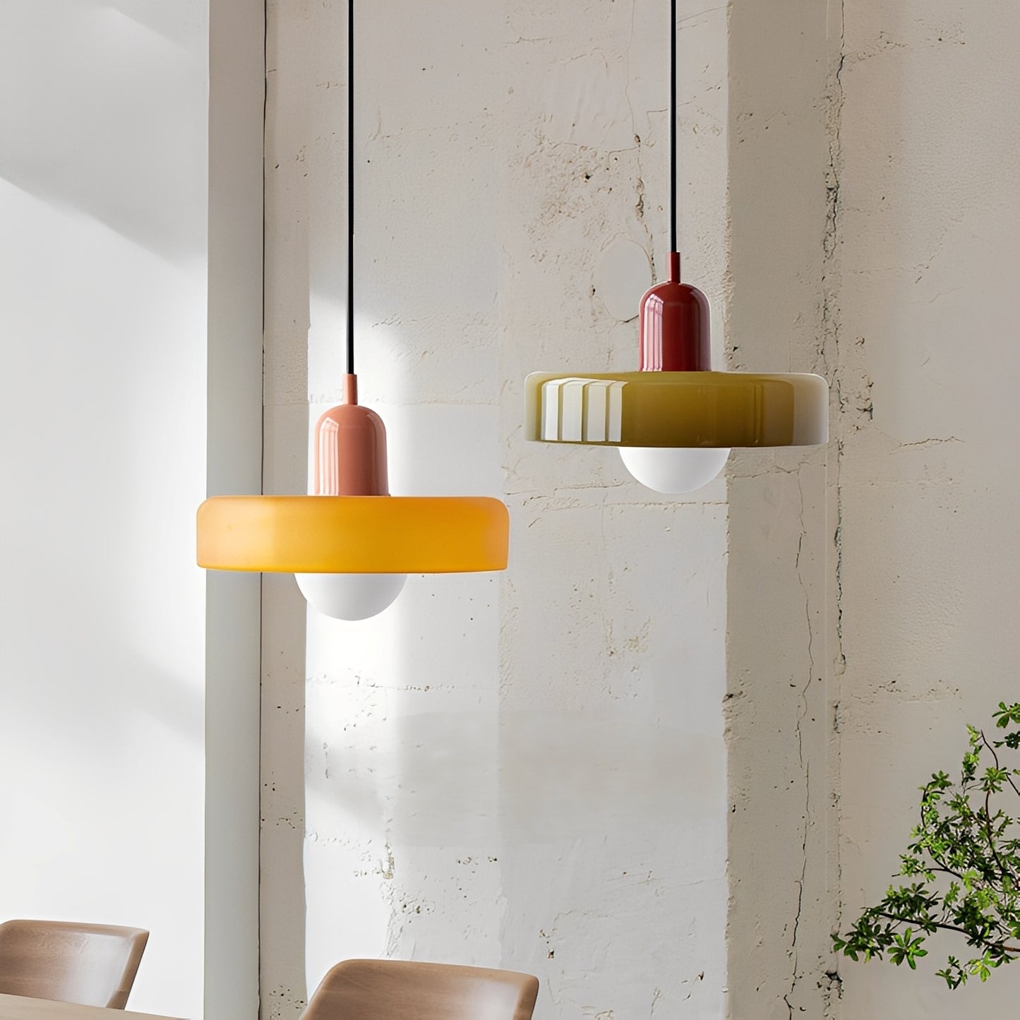 Maya – Vintage Bunte Glas Pendelleuchte