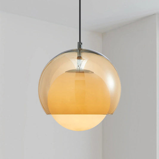 Yaori – Retro Bauhaus-Hängeleuchte in Orange