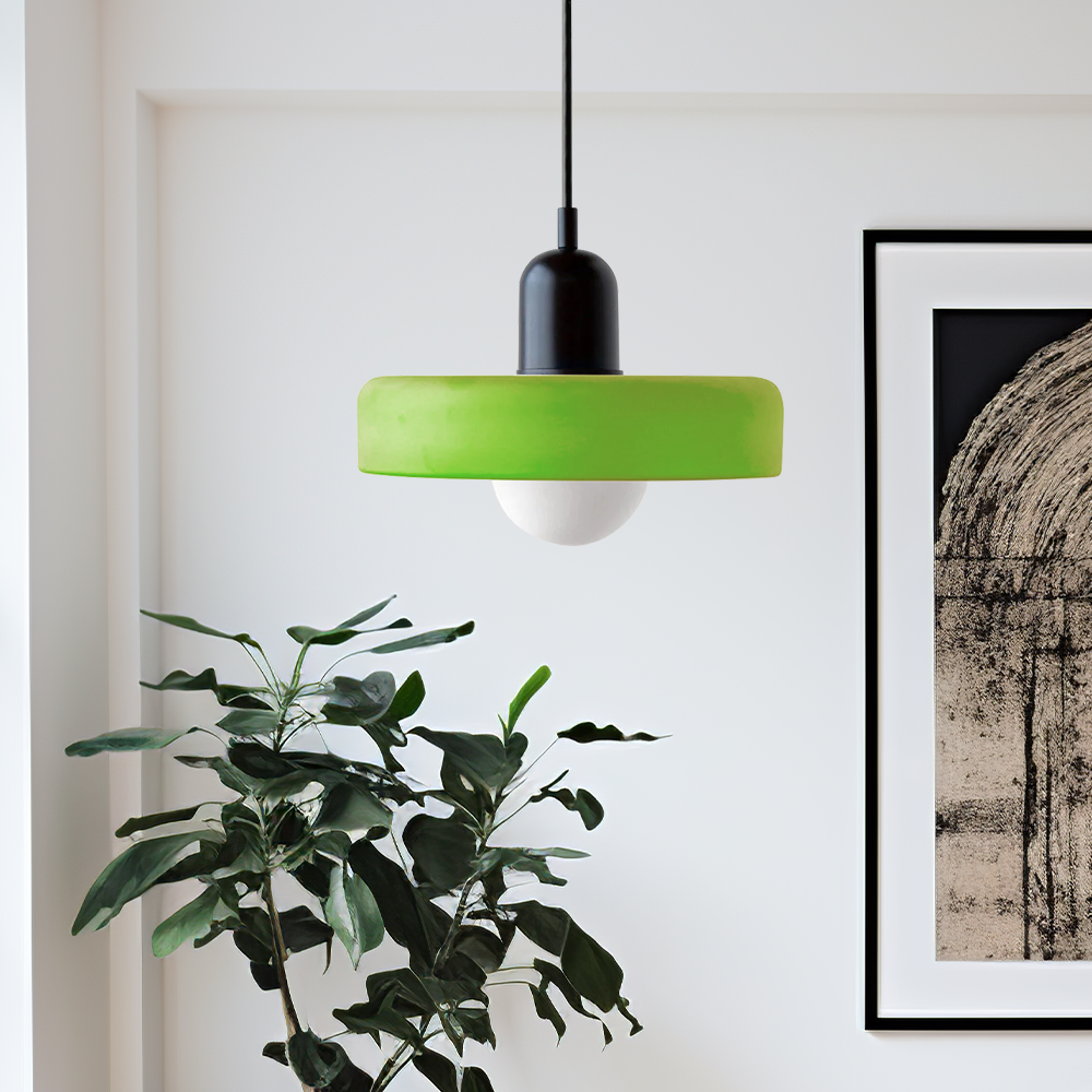 Bunte LED-Glas-Pendelleuchte