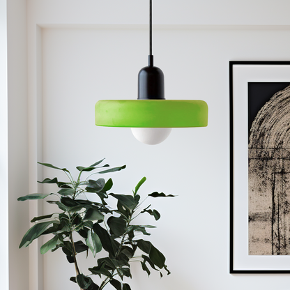 Bunte LED-Glas-Pendelleuchte