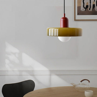 Bunte LED-Glas-Pendelleuchte