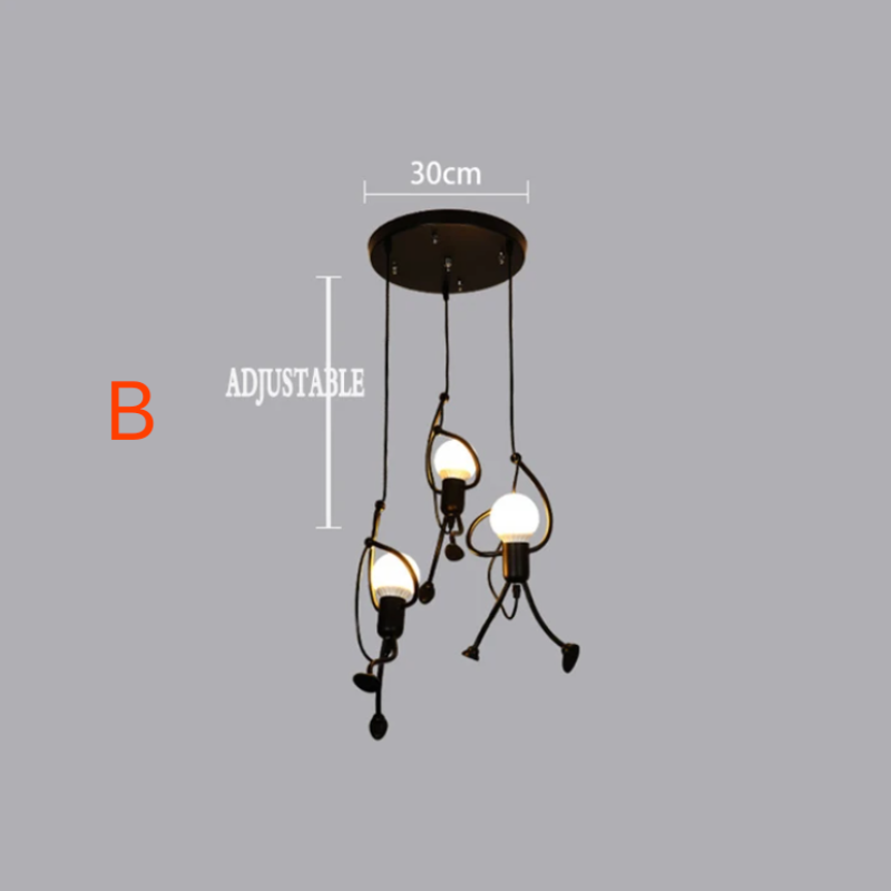 RoboRust – Robuste Retro-Lampe im Eisenmann-Design
