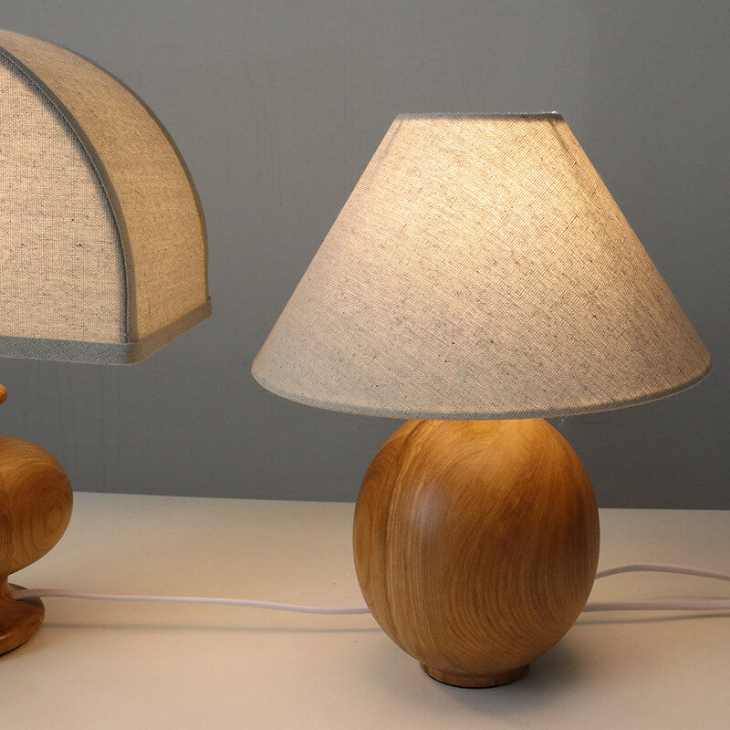 Natsumi – Japanische Wabi-Sabi Holz-Tischlampe
